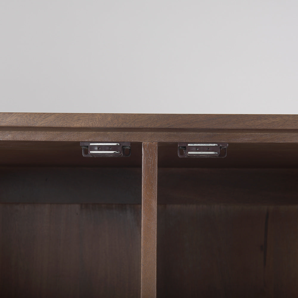 Mercana - Astrid 36.0L x 17.0W x 70.0H Medium Brown Solid Wood Armoire - 69942 view 7