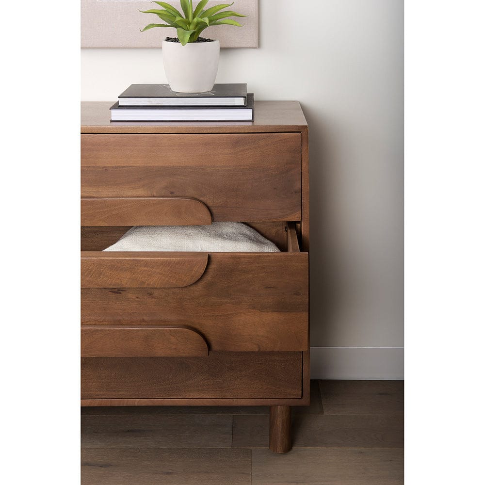 Mercana - Astrid 36L x 17W x 30.3H Medium Brown Solid Wood 3 Drawer Cabinet - 69941 view 12