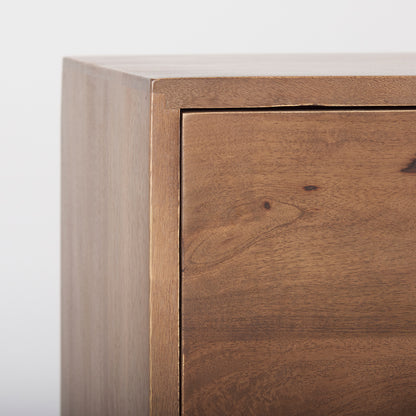 Mercana - Astrid 71L x 17W x 30.3H Medium Brown Solid Wood 6 Drawer Sideboard - 69940 view 8