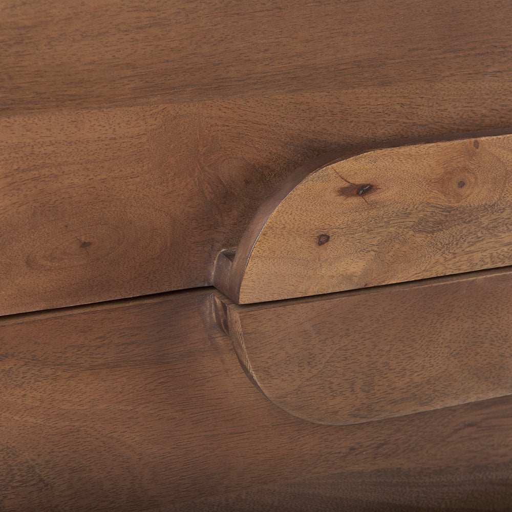 Mercana - Astrid 71L x 17W x 30.3H Medium Brown Solid Wood 6 Drawer Sideboard - 69940 view 9