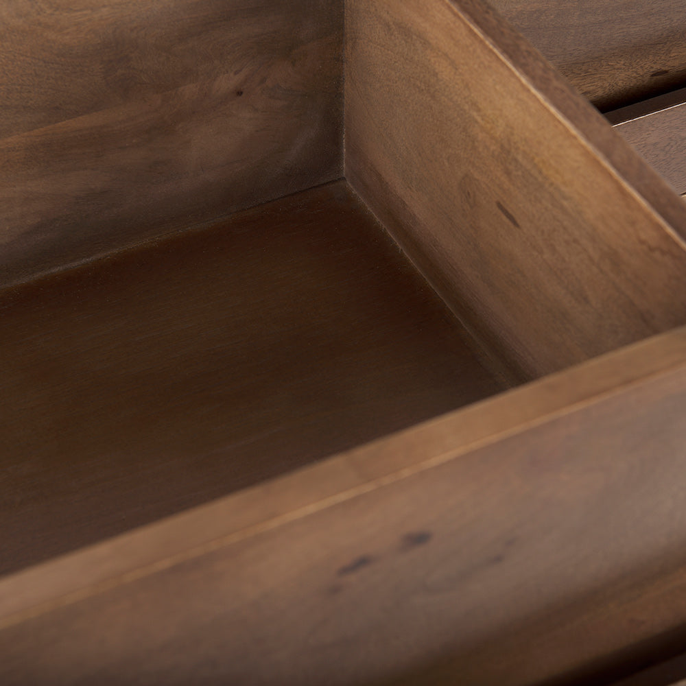 Mercana - Astrid 71L x 17W x 30.3H Medium Brown Solid Wood 6 Drawer Sideboard - 69940 view 11