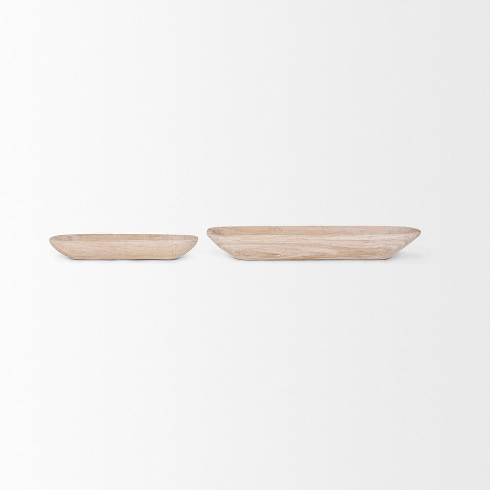Mercana - Athena Extra Large Light-Wash Reclaimed Wood Trays (Set of 2) - 70148 view 2