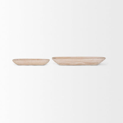 Mercana - Athena Extra Large Light-Wash Reclaimed Wood Trays (Set of 2) - 70148 view 2