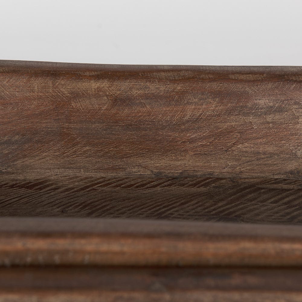 Mercana - Athena Extra Large Medium Brown Reclaimed Wood Trays (Set of 2) - 70149 view 8