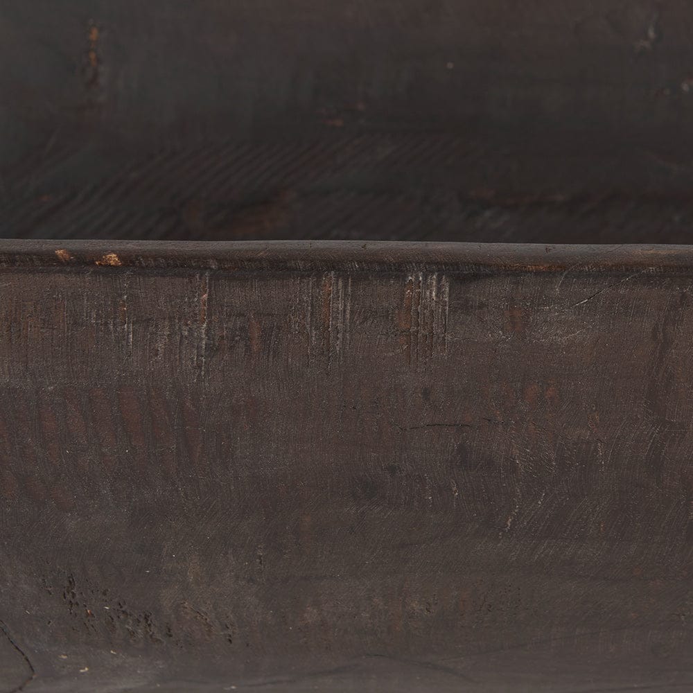 Mercana - Athena Extra Large Oblong Black-Brown Reclaimed Wood Bowl - 70158 view 6