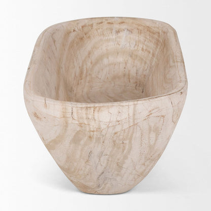 Mercana - Athena Extra Large Oblong Light-Wash Reclaimed Wood Bowl - 70159 view 3