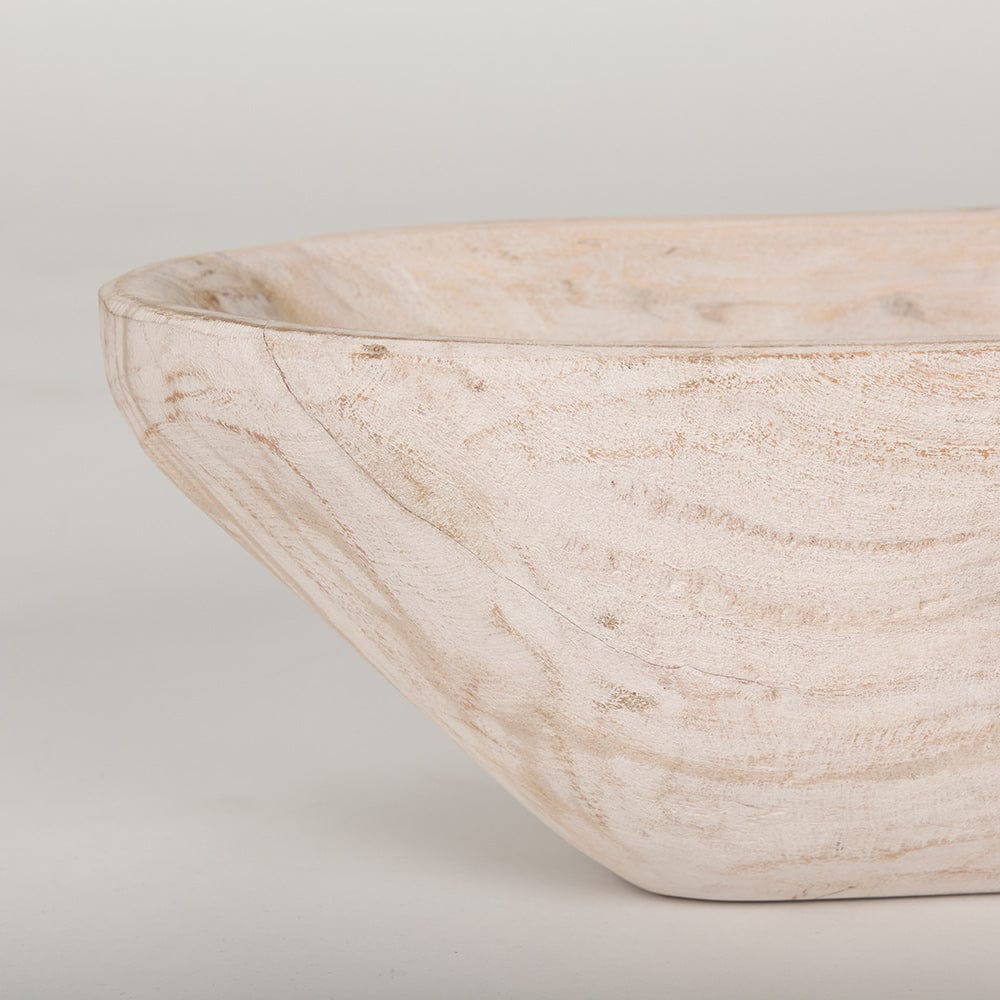 Mercana - Athena Extra Large Oblong Light-Wash Reclaimed Wood Bowl - 70159 view 8
