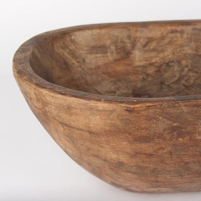 Mercana - Athena Extra Large Oblong Medium Brown Reclaimed Wood Bowl - 70160 view 5
