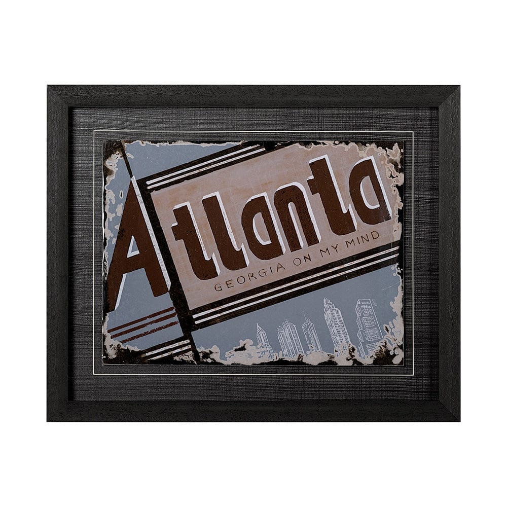 Mercana - Atlanta by Alarm a Hand Embellished Textured Framed Art Print - 12993 view 1