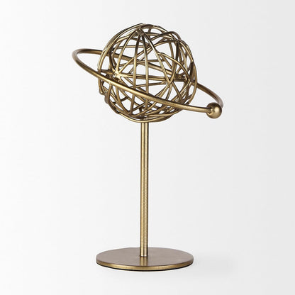 Mercana - Atlas 10.0L x 8.0W x 12.0H Gold Metal Solar System Ornament - 69997 view 2