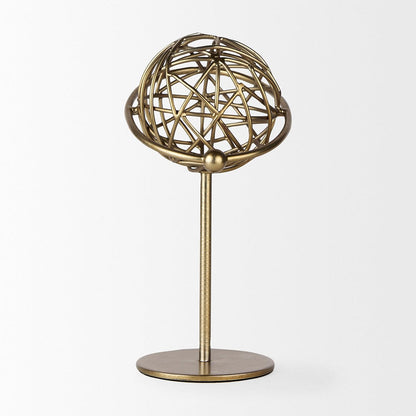Mercana - Atlas 10.0L x 8.0W x 12.0H Gold Metal Solar System Ornament - 69997 view 3