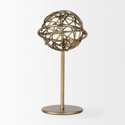 Mercana - Atlas 10.0L x 8.0W x 12.0H Gold Metal Solar System Ornament - 69997 view 5