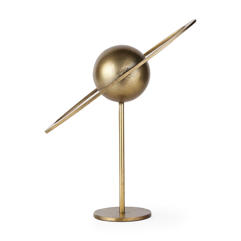Mercana - Atlas 15.0L x 7.0W x 16.0H Gold Metal Solar System Ornament - 69996_CLOSEOUT view 1
