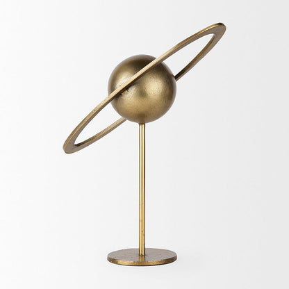 Mercana - Atlas 15.0L x 7.0W x 16.0H Gold Metal Solar System Ornament - 69996_CLOSEOUT view 2
