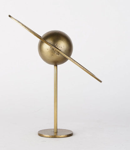 Mercana - Atlas 15.0L x 7.0W x 16.0H Gold Metal Solar System Ornament - 69996_CLOSEOUT view 4