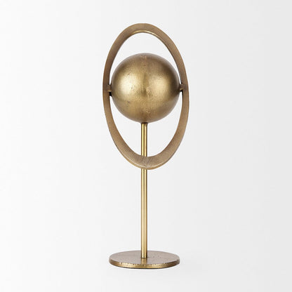 Mercana - Atlas 15.0L x 7.0W x 16.0H Gold Metal Solar System Ornament - 69996_CLOSEOUT view 5