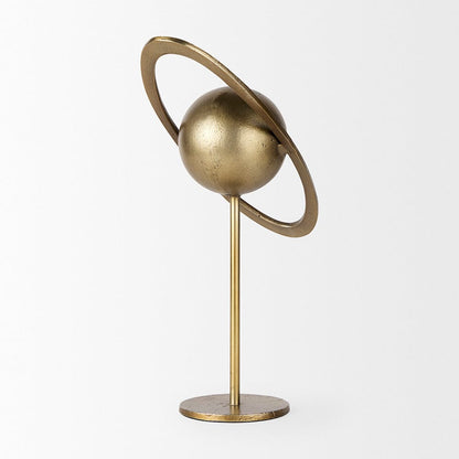Mercana - Atlas 15.0L x 7.0W x 16.0H Gold Metal Solar System Ornament - 69996_CLOSEOUT view 6