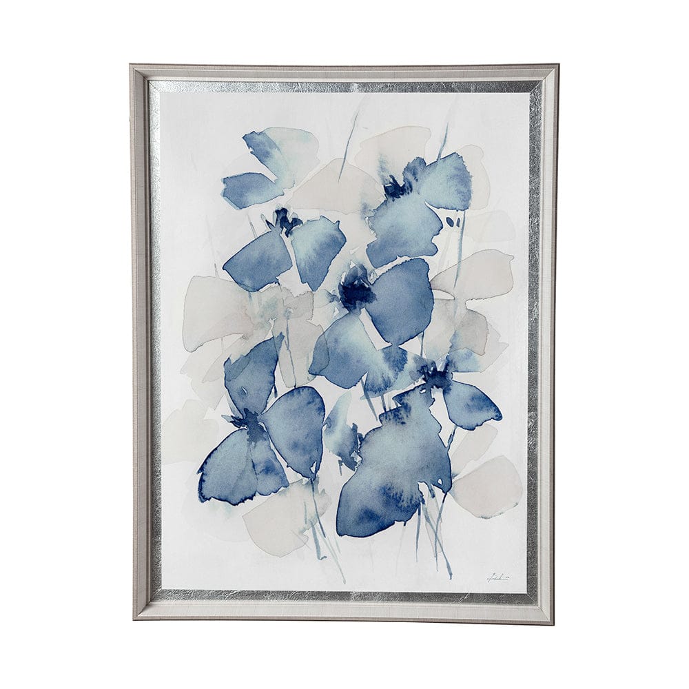 Mercana - Aubretia I by Melody Ducharme a Hand Embellished Textured Framed Art Print Matted under Glass - 12733 view 1