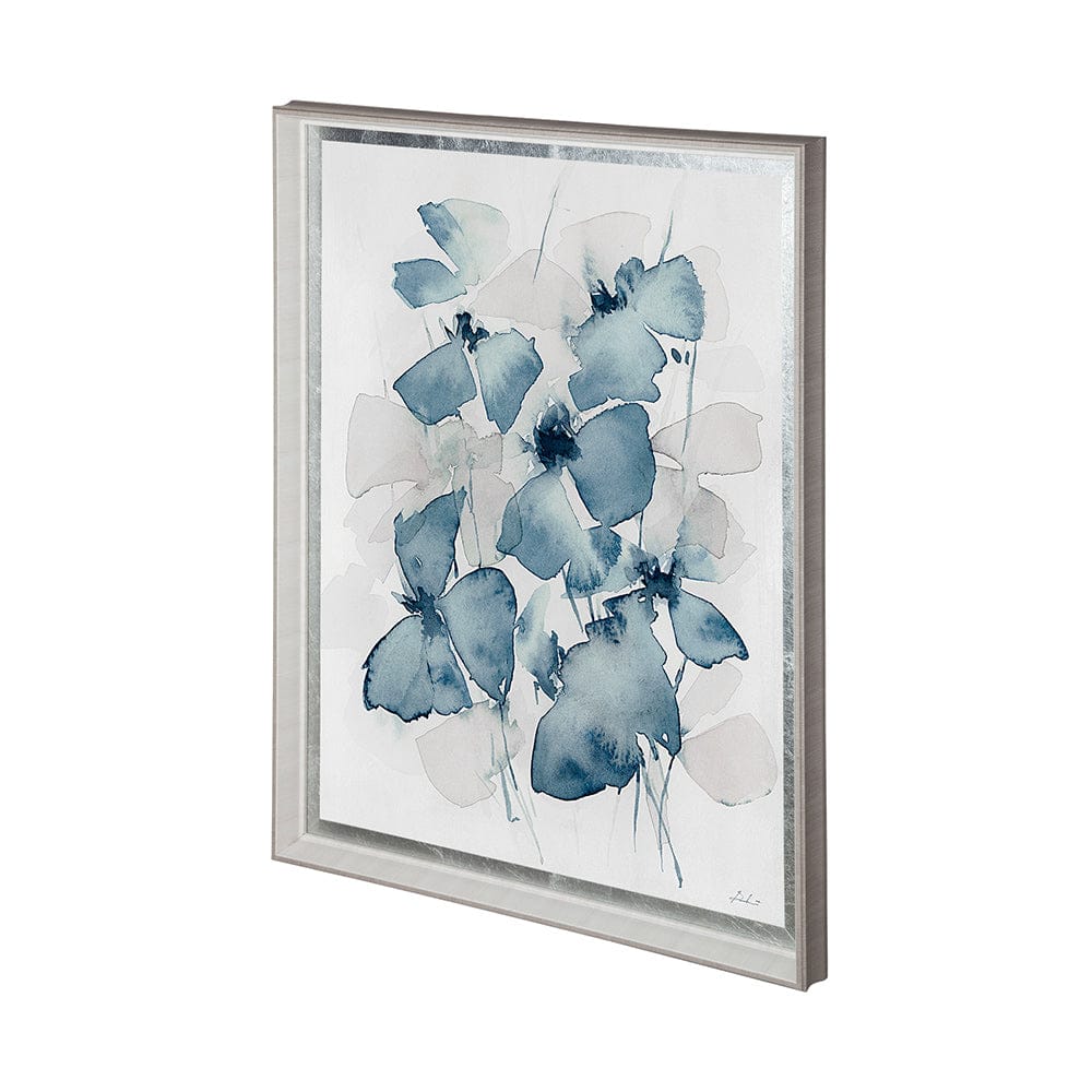 Mercana - Aubretia I by Melody Ducharme a Hand Embellished Textured Framed Art Print Matted under Glass - 12733 view 2