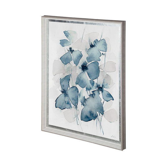 Mercana - Aubretia I by Melody Ducharme a Hand Embellished Textured Framed Art Print Matted under Glass - 12733 view 2