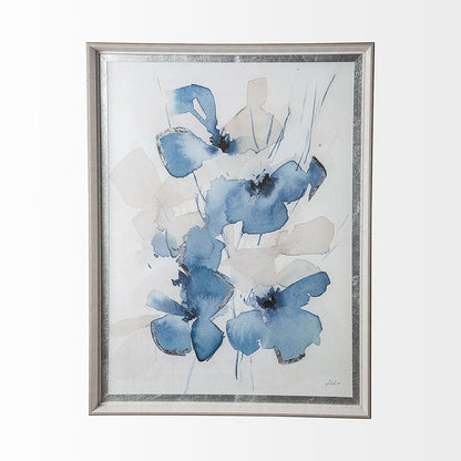 Mercana - Aubretia II by Melody Ducharme a Hand Embellished Textured Framed Art Print Matted under Glass - 12734 view 1