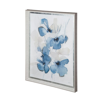 Mercana - Aubretia II by Melody Ducharme a Hand Embellished Textured Framed Art Print Matted under Glass - 12734 view 2