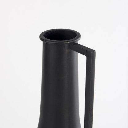 Mercana - Aubrey Medium 18.0H Black Iron Flower Jug Vase - 69858_CLOSEOUT view 2