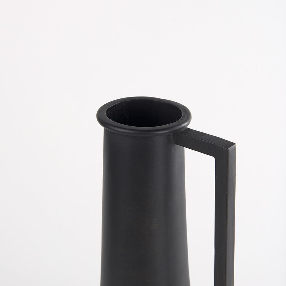 Mercana - Aubrey Small 14.0H Black Iron Flower Vase - 69857_CLOSEOUT view 2