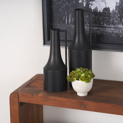 Mercana - Aubrey Small 14.0H Black Iron Flower Vase - 69857_CLOSEOUT view 8