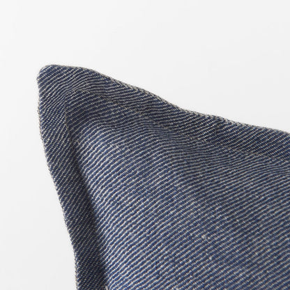 Mercana - Aubrielle 14L x 26W Gray and Blue Fabric Color Blocked Decorative Pillow Cover - 69440 view 6