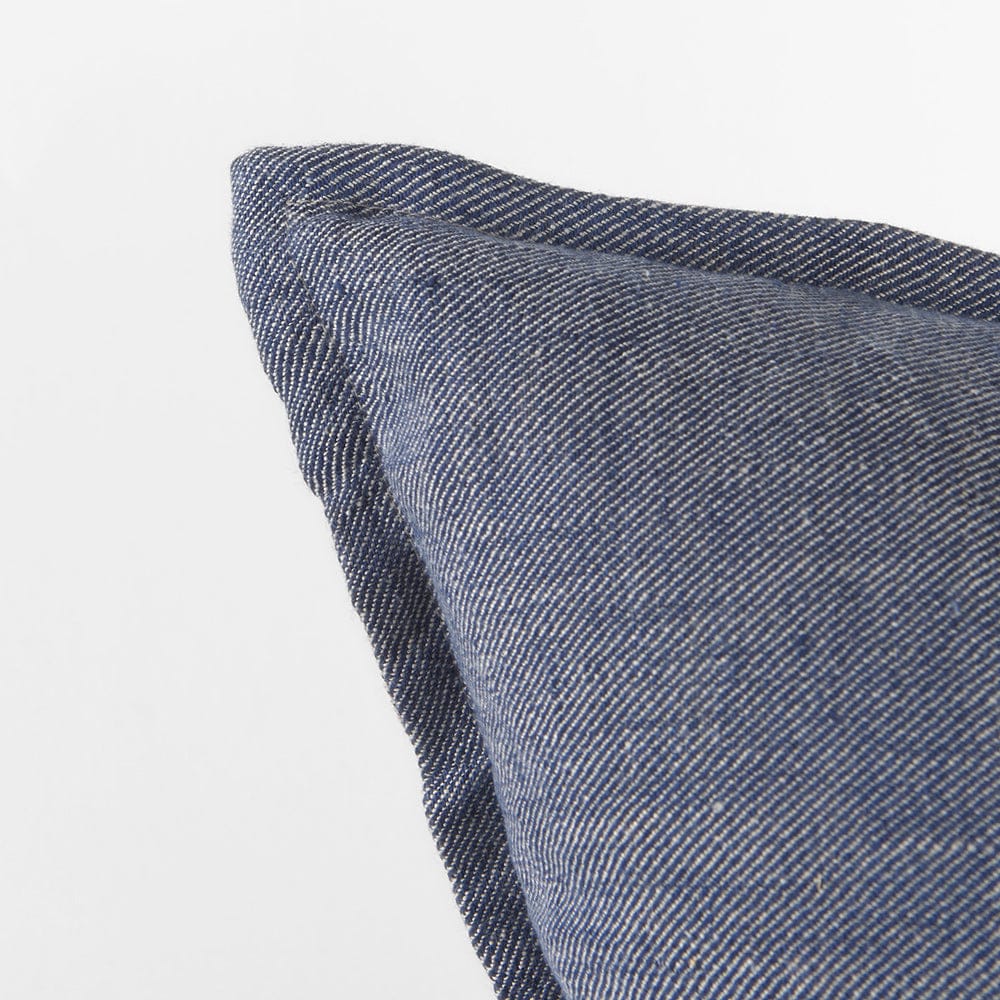 Mercana - Aubrielle 20L x 20W Gray and Blue Fabric Color Blocked Decorative Pillow Cover - 69441 view 6