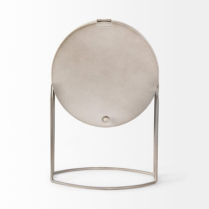 Mercana - Aurus Matte Gray Metal Table Clock - 68520 view 5