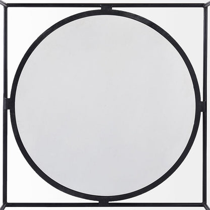 Mercana - Austen 36L x 36W x 14.5H Round White Marble Top W/ Black Metal Frame Coffee Table - 69213_CLOSEOUT view 5