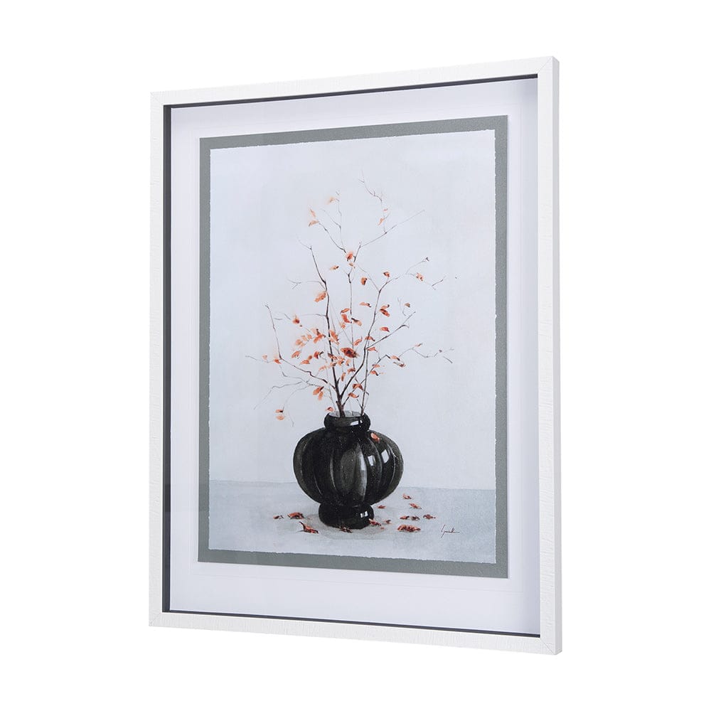 Mercana - Autumn Branches I by Mercana Studio a Hand Embellished Textured Framed Art Print Matted under Glass - 14353 view 2