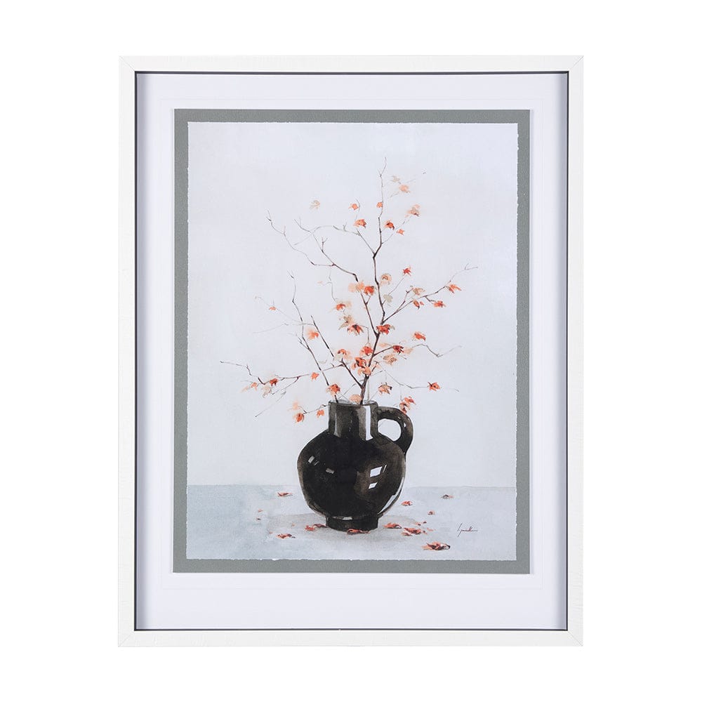 Mercana - Autumn Branches II by Mercana Studio a Hand Embellished Textured Framed Art Print Matted under Glass - 14354 view 1