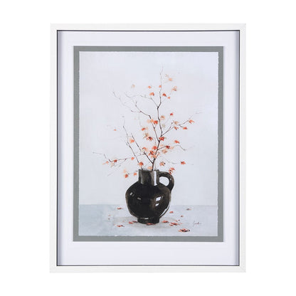 Mercana - Autumn Branches II by Mercana Studio a Hand Embellished Textured Framed Art Print Matted under Glass - 14354 view 1