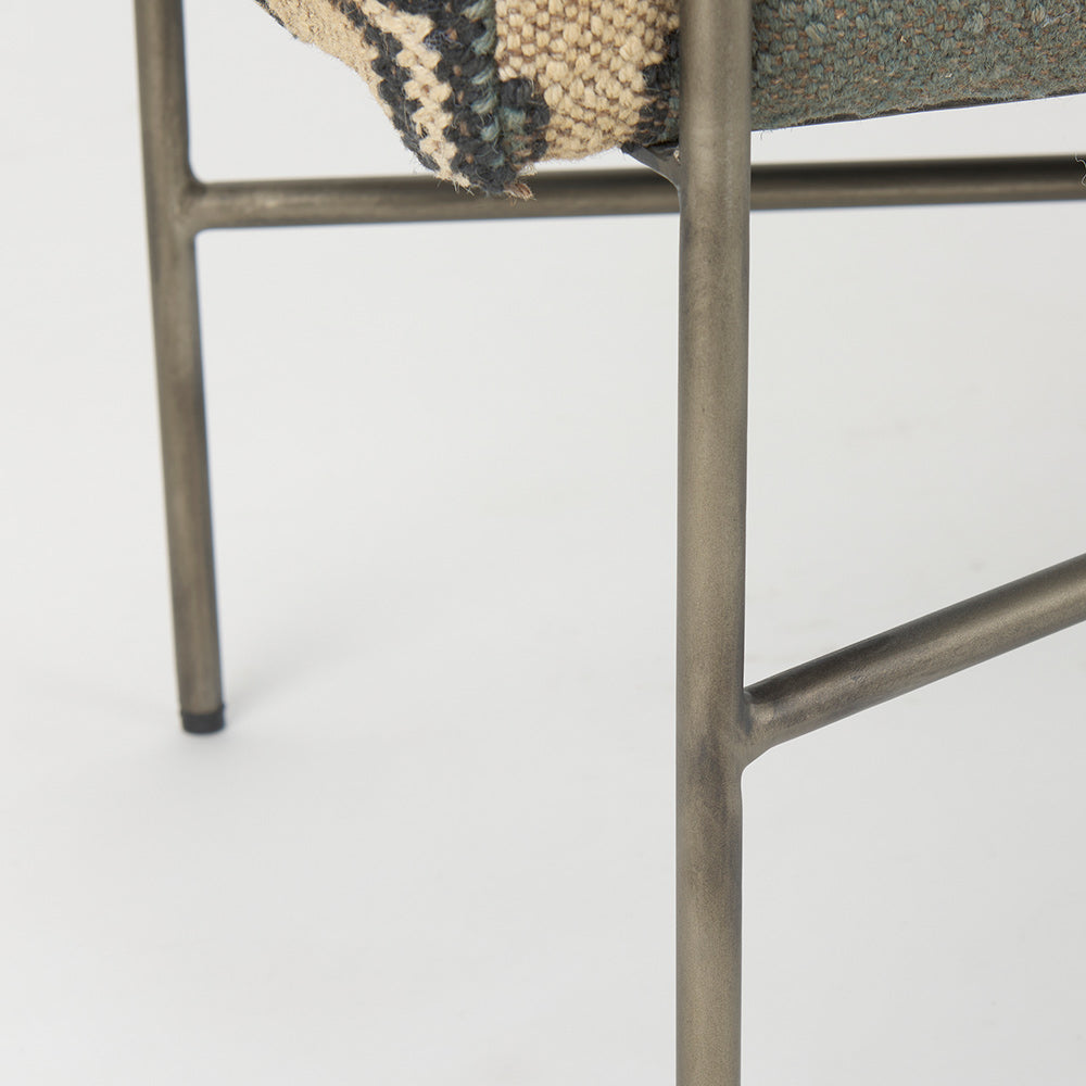 Mercana - Avery I 55L x 17W Multi Colored Upholstered Patterned Seat Accent Bench - 68741 view 7