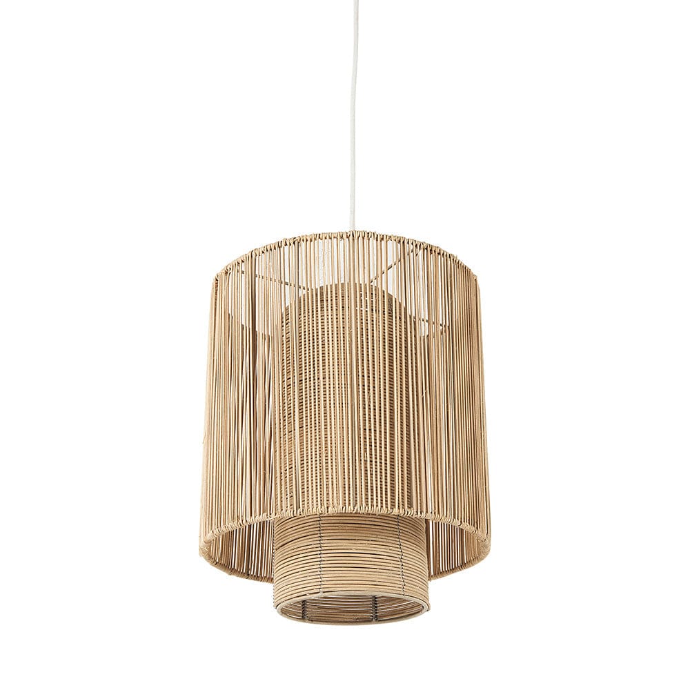 Mercana - Aviario 14.2 L x 14.2 W x 14.2 H Natural Cane Cylindrical Pendant Light - 69245 view 1