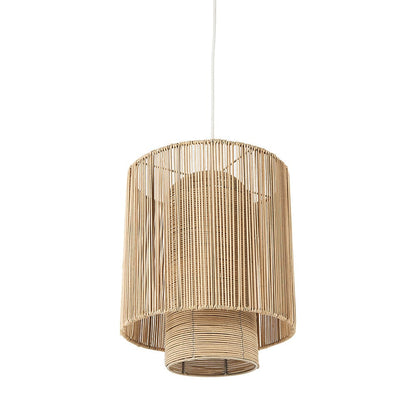 Mercana - Aviario 14.2 L x 14.2 W x 14.2 H Natural Cane Cylindrical Pendant Light - 69245 view 1
