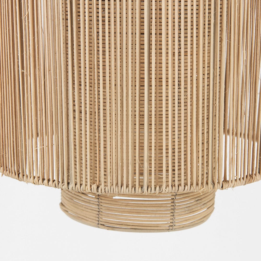 Mercana - Aviario 14.2 L x 14.2 W x 14.2 H Natural Cane Cylindrical Pendant Light - 69245 view 6