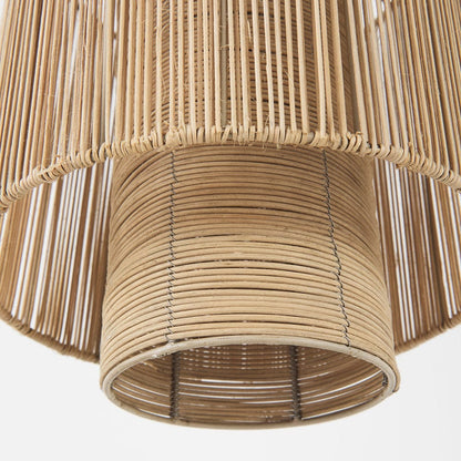 Mercana - Aviario 14.2 L x 14.2 W x 14.2 H Natural Cane Cylindrical Pendant Light - 69245 view 8