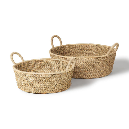 Mercana - Ayanna Deep Nesting Seagrass Baskets w/ Handles (Set of 2) - 70224 view 1