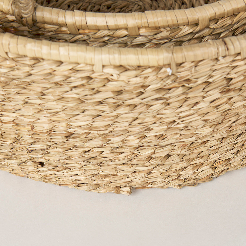 Mercana - Ayanna Deep Nesting Seagrass Baskets w/ Handles (Set of 2) - 70224 view 7