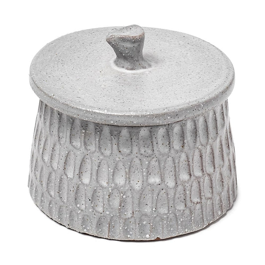 Mercana - Azul Large 5L x 5W Gray Ceramic Detailed Decorative Box - 68914 view 1
