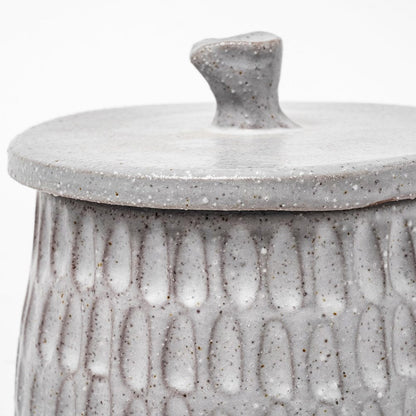 Mercana - Azul Large 5L x 5W Gray Ceramic Detailed Decorative Box - 68914 view 3