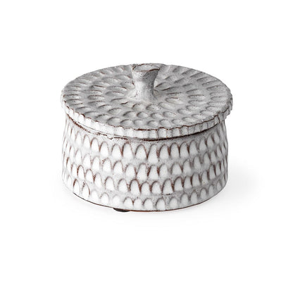 Mercana - Azul Small 5L x 5W Gray Ceramic Detailed Decorative Box - 68913 view 1