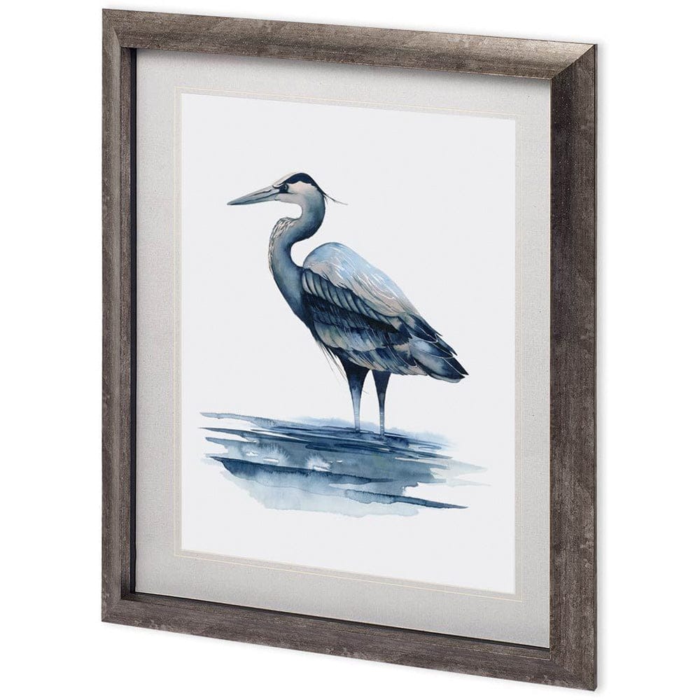 Mercana - Azure Heron I by Grace Popp a Framed Art Print Matted under Glass - 11230 view 1