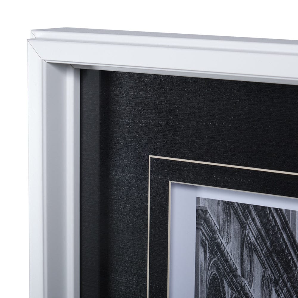 Mercana - B&W Bridge of Sighs by Danny Head a Hand Embellished Textured Framed Art Print Matted under Glass - 12712 view 4