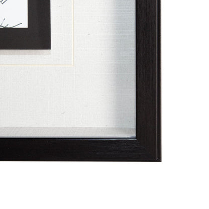 Mercana - B&W City Scene IV by Melissa Wang a Hand Embellished Textured Framed Art Print Matted under Glass - 11869 view 3