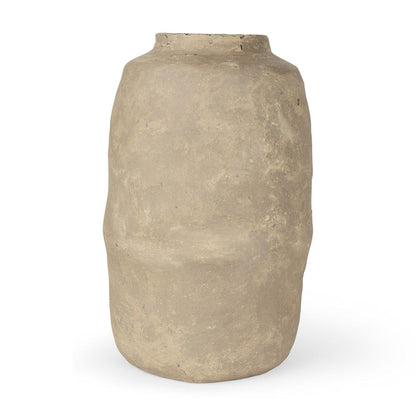 Mercana - Bala Large Gray Paper Mache Vase - 70205 view 1